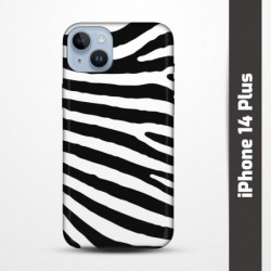 Pružný obal na iPhone 14 Plus s motivem Zebra