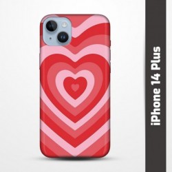 Pružný obal na iPhone 14 Plus s motivem Srdce