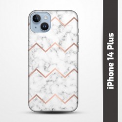 Pružný obal na iPhone 14 Plus s motivem Bílý mramor