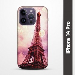 Pružný obal na iPhone 14 Pro s motivem Paris
