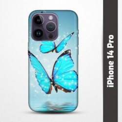 Pružný obal na iPhone 14 Pro s motivem Motýli
