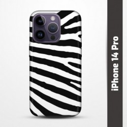 Pružný obal na iPhone 14 Pro s motivem Zebra