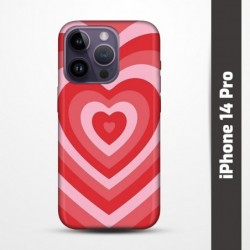 Pružný obal na iPhone 14 Pro s motivem Srdce