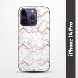 Pružný obal na iPhone 14 Pro s motivem Bílý mramor