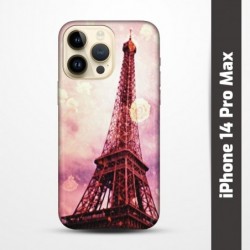 Pružný obal na iPhone 14 Pro Max s motivem Paris