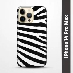 Pružný obal na iPhone 14 Pro Max s motivem Zebra