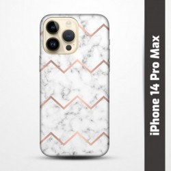 Pružný obal na iPhone 14 Pro Max s motivem Bílý mramor