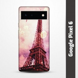 Pružný obal na Google Pixel 6 s motivem Paris