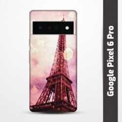 Pružný obal na Google Pixel 6 Pro s motivem Paris