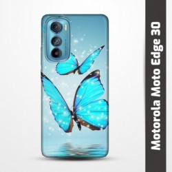 Pružný obal na Motorola Moto Edge 30 s motivem Motýli
