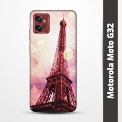 Pružný obal na Motorola Moto G32 s motivem Paris