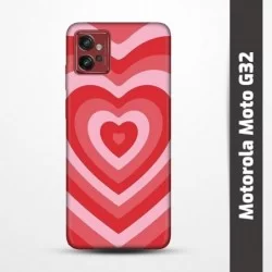 Pružný obal na Motorola Moto G32 s motivem Srdce
