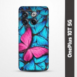 Pružný obal na OnePlus 10T 5G s motivem Modří motýli