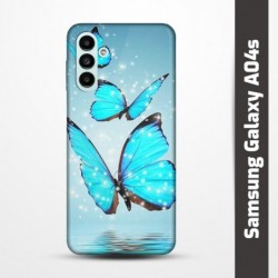 Pružný obal na Samsung Galaxy A04s s motivem Motýli