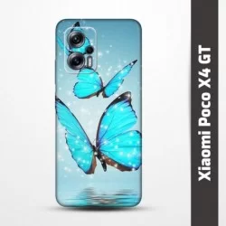 Pružný obal na Xiaomi Poco X4 GT s motivem Motýli