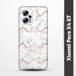 Pružný obal na Xiaomi Poco X4 GT s motivem Bílý mramor