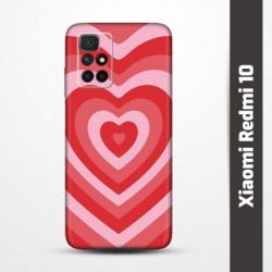 Pružný obal na Xiaomi Redmi 10 s motivem Srdce