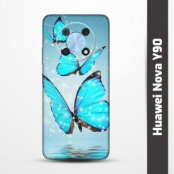 Pružný obal na Huawei Nova Y90 s motivem Motýli