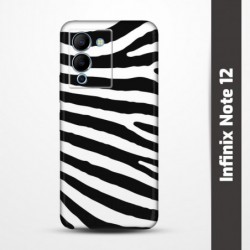 Pružný obal na Infinix Note 12 s motivem Zebra