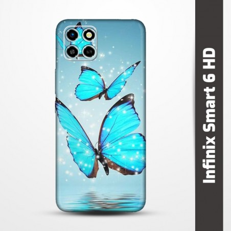 Pružný obal na Infinix Smart 6 HD s motivem Motýli