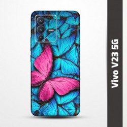Pružný obal na Vivo V23 5G s motivem Modří motýli