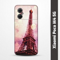 Pružný obal na Xiaomi Poco M4 5G s motivem Paris