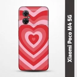 Obal na Xiaomi Poco M4 5G s potiskem-Srdce