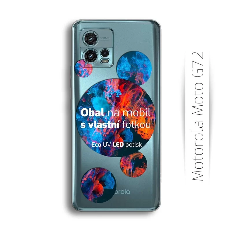 Vlastní obal na Motorola Moto G72 | TPU obal s vlastní fotkou
