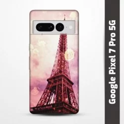 Pružný obal na Google Pixel 7 Pro 5G s motivem Paris