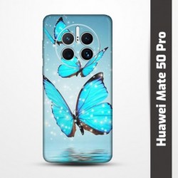 Pružný obal na Huawei Mate 50 Pro s motivem Motýli