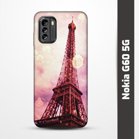 Pružný obal na Nokia G60 5G s motivem Paris