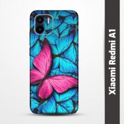 Pružný obal na Xiaomi Redmi A1 s motivem Modří motýli