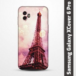 Pružný obal na Samsung Galaxy XCover 6 Pro s motivem Paris