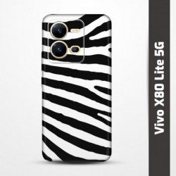 Pružný obal na Vivo X80 Lite 5G s motivem Zebra