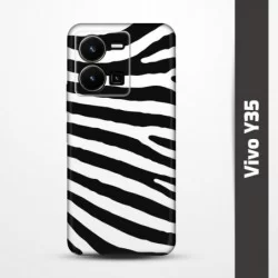 Pružný obal na Vivo Y35 s motivem Zebra