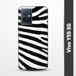 Pružný obal na Vivo Y55 5G s motivem Zebra