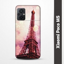 Pružný obal na Xiaomi Poco M5 s motivem Paris