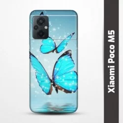 Pružný obal na Xiaomi Poco M5 s motivem Motýli