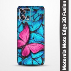 Pružný obal na Motorola Moto Edge 30 Fusion s motivem Modří motýli
