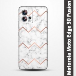 Pružný obal na Motorola Moto Edge 30 Fusion s motivem Bílý mramor