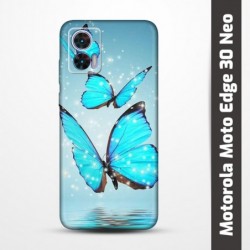 Pružný obal na Motorola Moto Edge 30 Neo s motivem Motýli