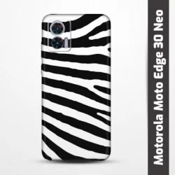Pružný obal na Motorola Moto Edge 30 Neo s motivem Zebra