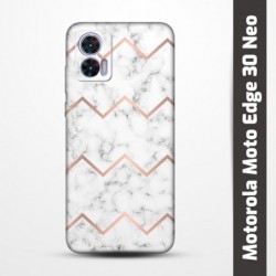 Pružný obal na Motorola Moto Edge 30 Neo s motivem Bílý mramor