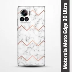 Pružný obal na Motorola Moto Edge 30 Ultra s motivem Bílý mramor