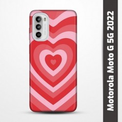 Pružný obal na Motorola Moto G 5G 2022 s motivem Srdce