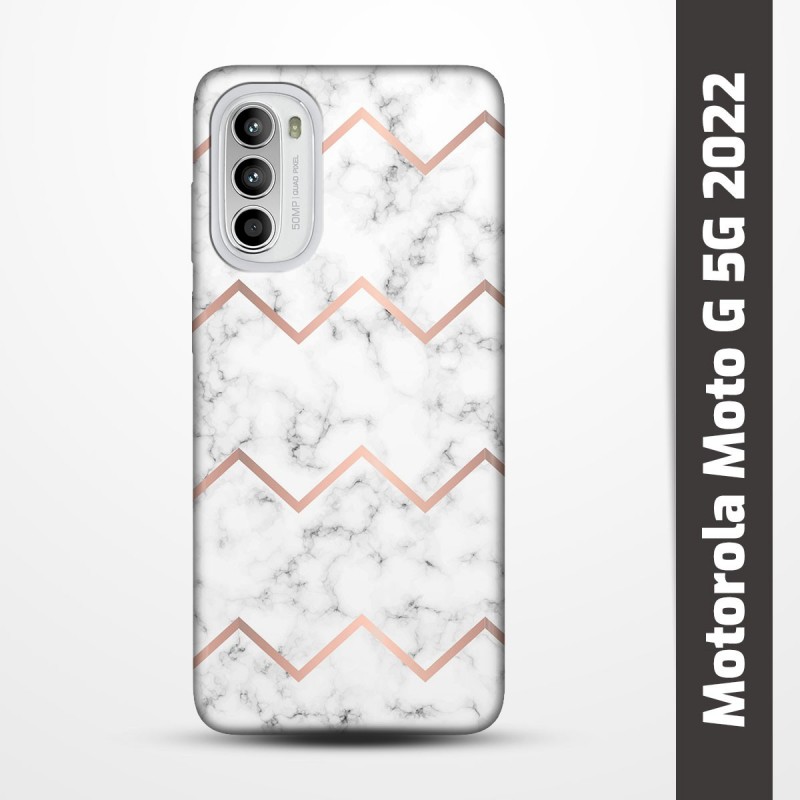 Pružný obal na Motorola Moto G 5G 2022 s motivem Bílý mramor