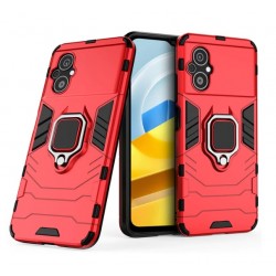 Odolný kryt na Xiaomi Poco M5 | Panzer case - Červená