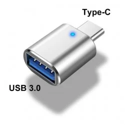 OTG adaptér USB 3.0 na USB-C-Stříbrná