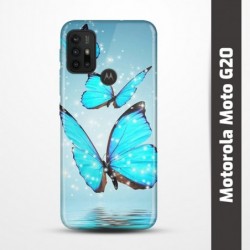 Pružný obal na Motorola Moto G20 s motivem Motýli