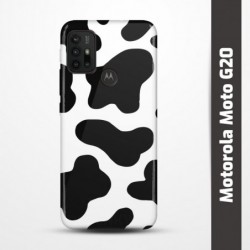 Pružný obal na Motorola Moto G20 s motivem Cow